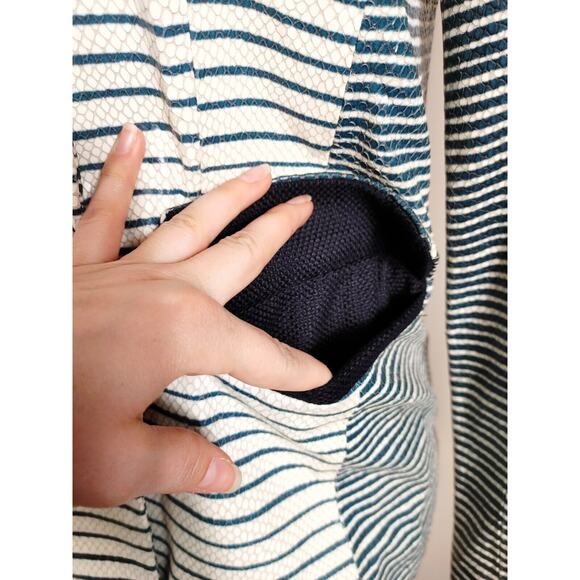 Tory Burch Piper Leather Snakeskin Effect Striped Jacket $1095 Size 2 - Picture 12 of 12